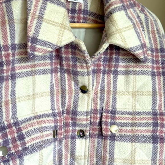 Lovers + Friends Simon Shacket in Pink Plaid – Size S – Sold out at Revolve - Picture 6 of 7